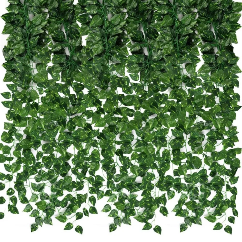 12 Pack | Artificial Ivy Leaves Garland Wedding Greenery Vines 78 Total Feet